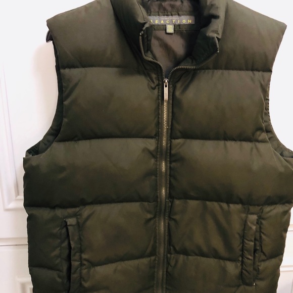 Kenneth Cole Reaction puffer vest army green - Picture 4 of 4